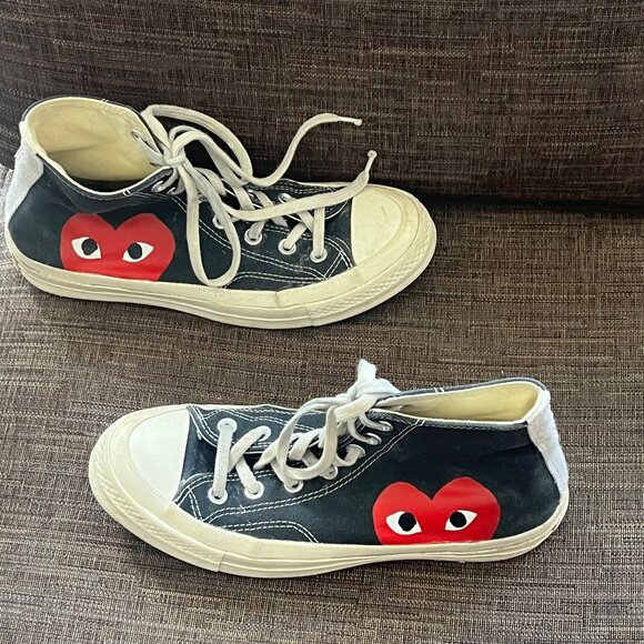 Converse x PLAY Comme des Garçons Chuck 70  Size W: 8 M:6 - Picture 4 of 7